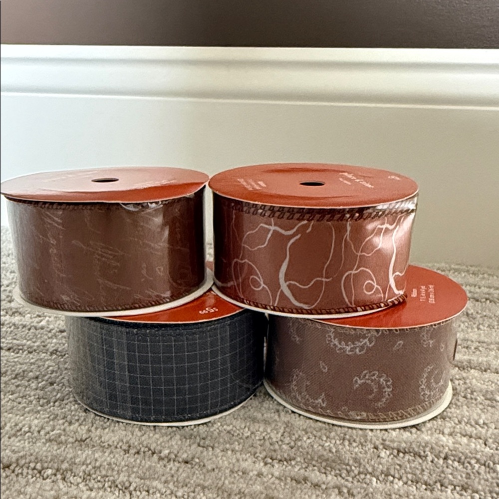 Decorative Ribbon Bundle - 4 Rolls